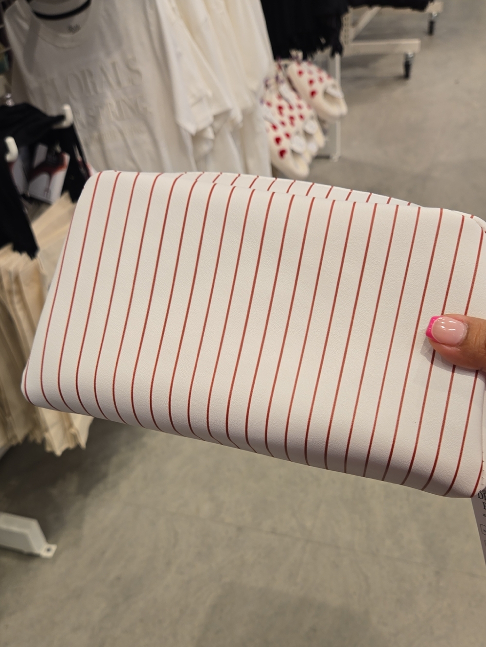 The Devil Wears Prada The Movie Striped Cosmetic Pouch - White & Red, Primark - Picture 4 of 4